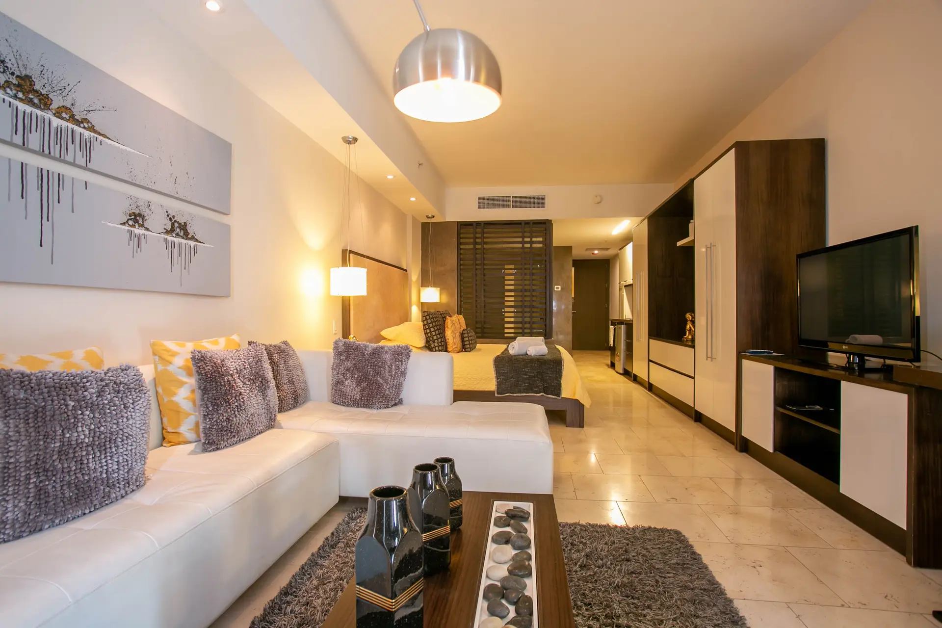 Spacious executive suite interior